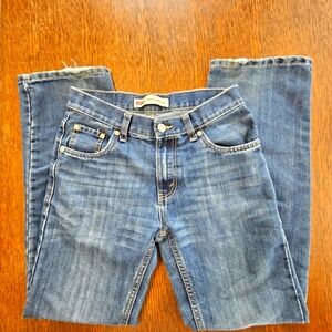 Levi's 505 Jeans Dark Wash Straight Leg Work Western Wear 28